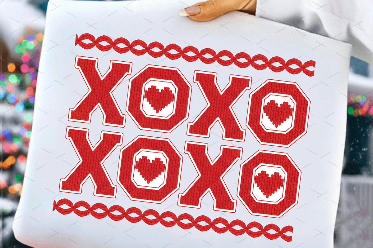 XOXO Yarn Png, Valentine's Day Png, an Illustration by Libby Wishes (Photo 4 of 8)