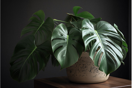 Monstera deliciosa plant. Generate, a Nature Photo by Ylivdesign