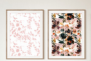 Coffe & Nude Watercolor Flowers PNG, a Decorative Illustration by whiteheartdesign (Thumbnail 11 of 11)