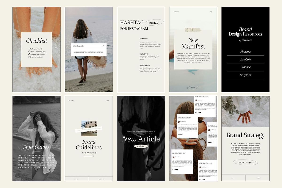 Instagram Aesthetic Canva Template, a Social Media Template by Mia Branding Studio (Photo 4 of 5)