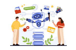 A Vector Illustration Depicting the, a Technology Illustration by Flashvector