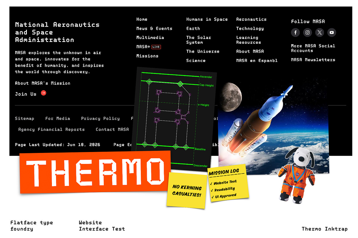 Flatface Thermo Mono, a Sans Serif Font by Flatface (Photo 8 of 16)