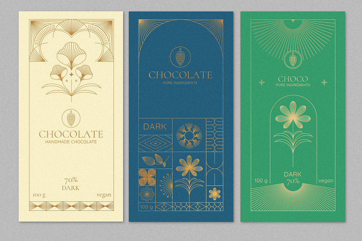 Gold foil, linear design elements, a Graphic by venimo (Photo 6 of 9)