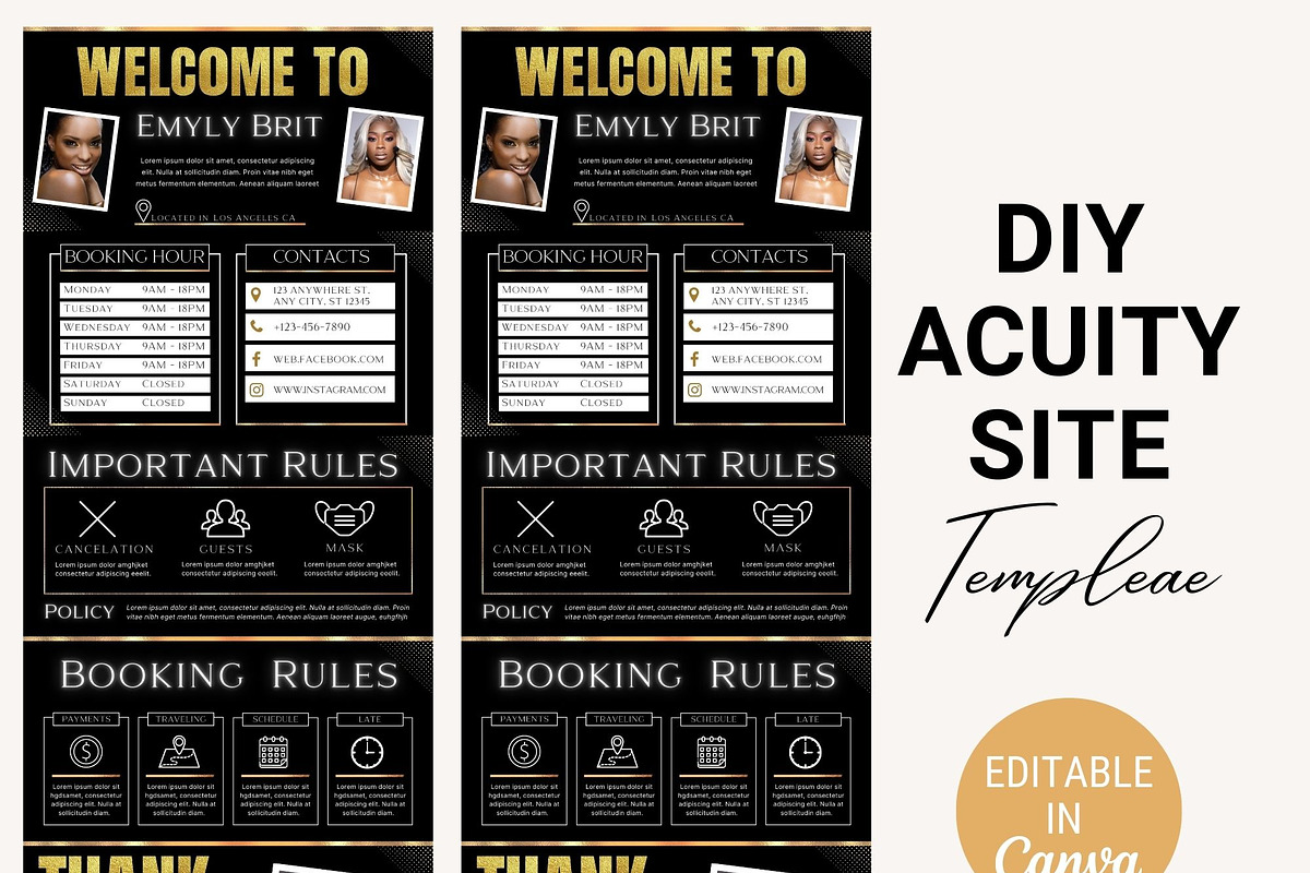 Acuity Scheduling Template, a Websites & App Template by TimCanvaTemplate (Photo 5 of 5)