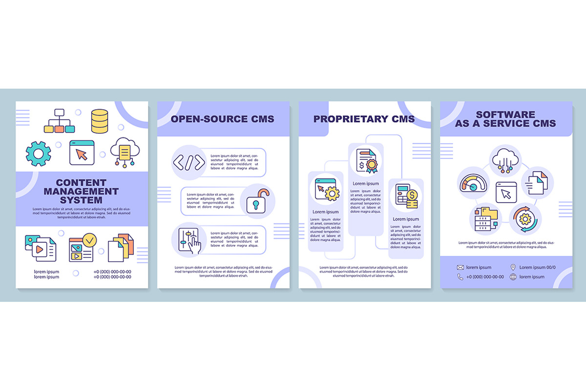 Content management system types, a Brochure Template by IMG Visuals