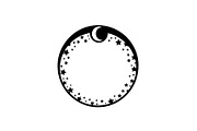 Crescent Moon Round Frame Bundle, an Illustration by Creativeshirt (Thumbnail 25 of 31)