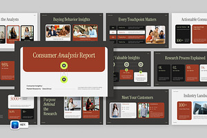Consumer Analysis Report Keynote, a Presentation Template by Loin Studio