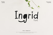 Ingrid Font, a Script Font by Phoenix Dungeon (Thumbnail 1 of 9)