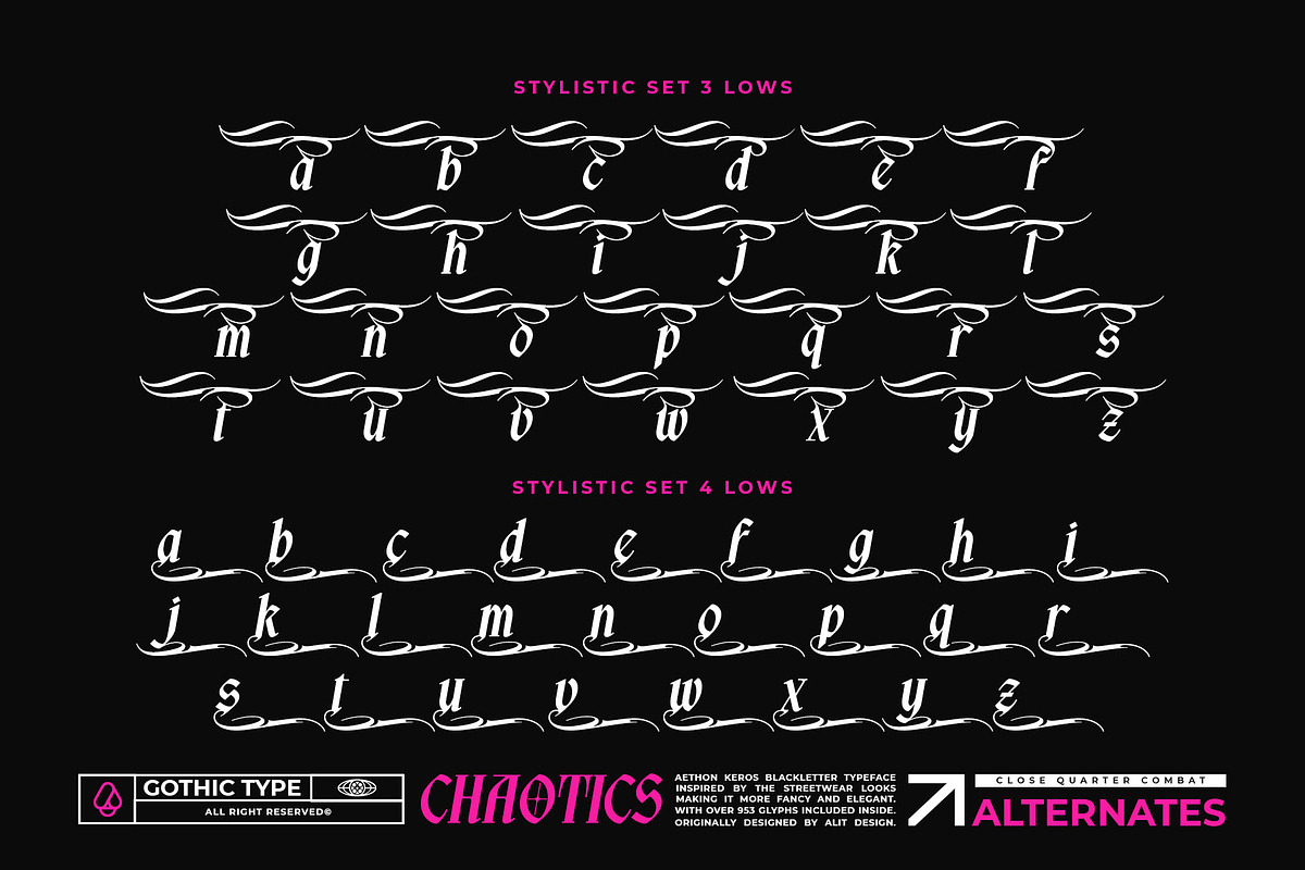 Aethon Keros Typeface, a Blackletter Font by alit design (Photo 13 of 20)