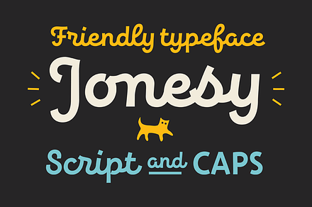 Jonesy - 50% off, a Script Font by Ksenia Belobrova