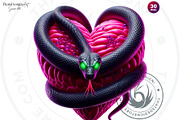 Dark Valentine Hearts clipart Set, a Seasonal Illustration by ThatsDesignArt (Thumbnail 9 of 10)