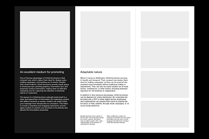 A4 Trifold Brochure Grid System