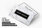Marble business card template, a Business Card Template by Fearless Confetti (Thumbnail 2 of 4)