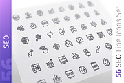 SEO Line Icons Set, an Outline Icon by Voysla's Shop (Thumbnail 1 of 4)