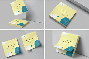 Sticky Note Pad Mockups, a Product Mockup by megostudi0
