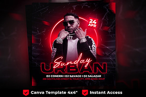 Party Flyer, Canva Club Flyer