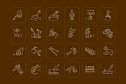 Tools Icon Art Set, an Outline Icon by Prosymbols (Thumbnail 6 of 7)