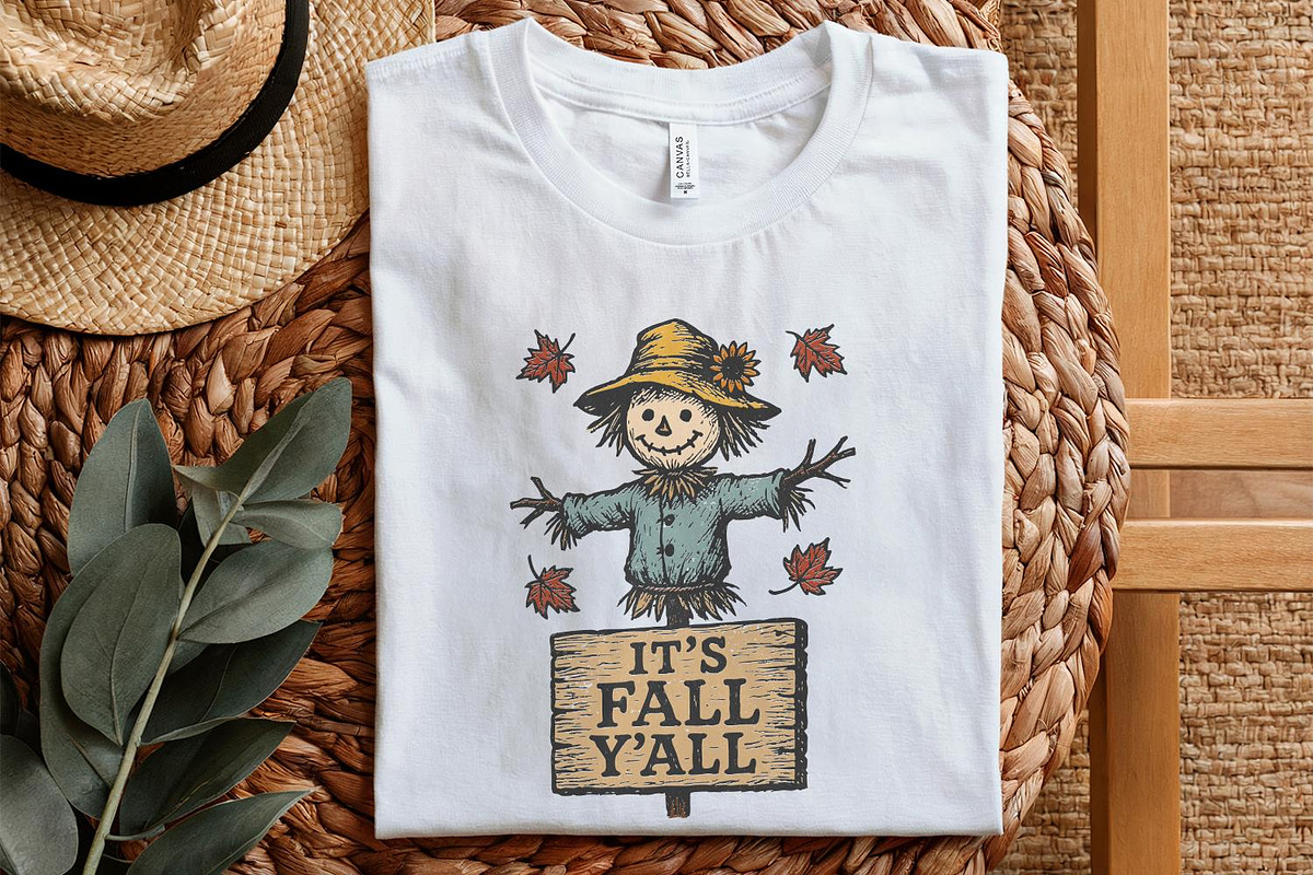 It’s Fall Y’all PNG, Scarecrow, an Illustration by SharpMarketplace (Photo 5 of 9)