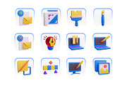 Grafic Design 3D Icon, an Object 3D Model by HacaStudio (Thumbnail 4 of 5)