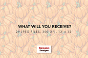 Thanksgiving Pumpkins Patterns, a Pattern Graphic by Serghei Caraulan (Thumbnail 9 of 9)