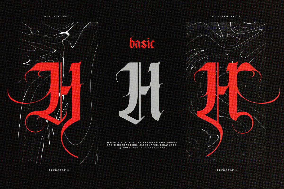 Makhor Metal Blackletter Font, a Blackletter Font by alit design (Photo 12 of 20)