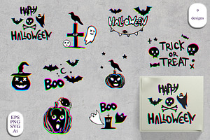 Chromatic Halloween Clipart