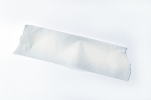 Adhesive tape on white background