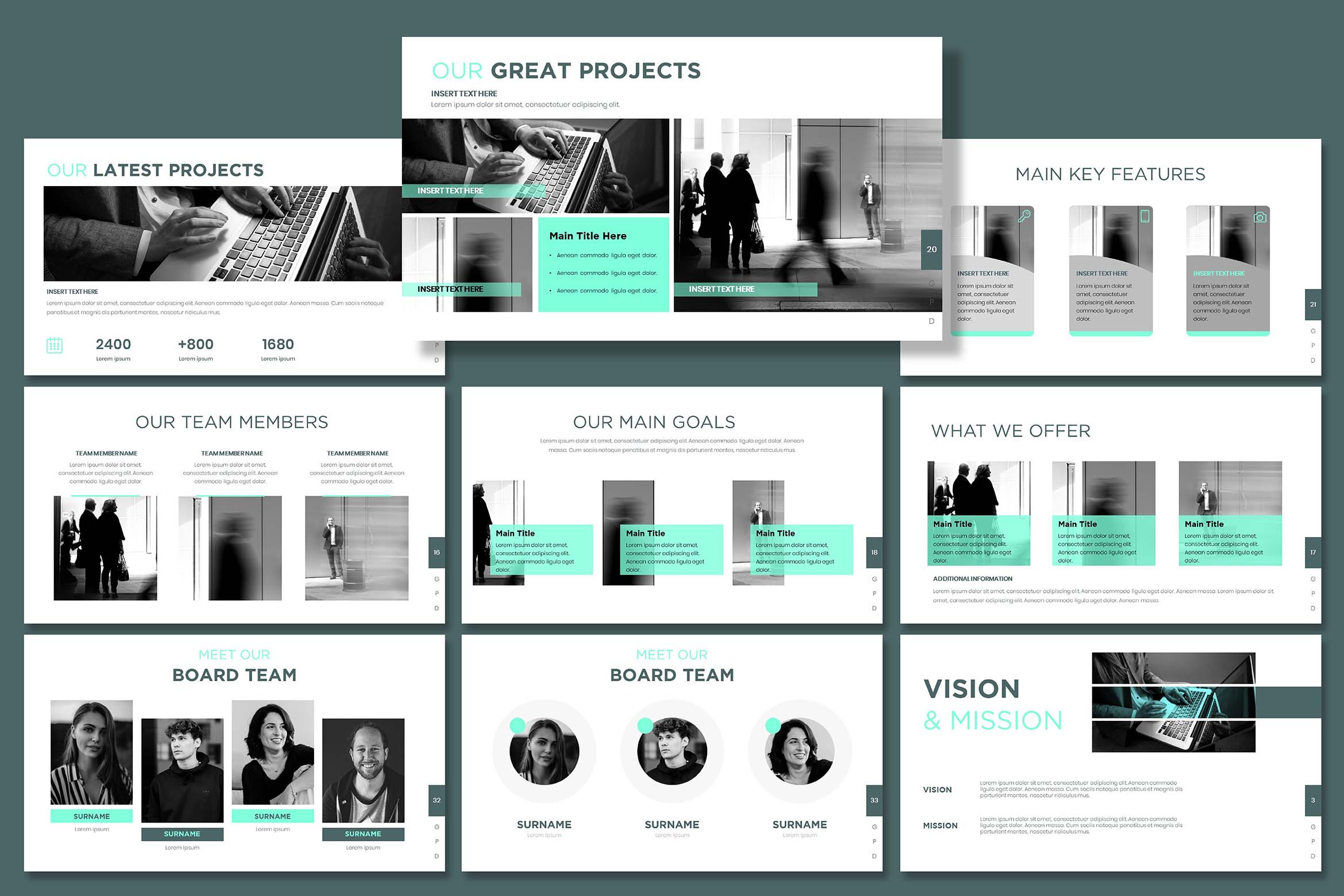 Sales Deck PowerPoint Template | Presentation Templates ~ Creative Market