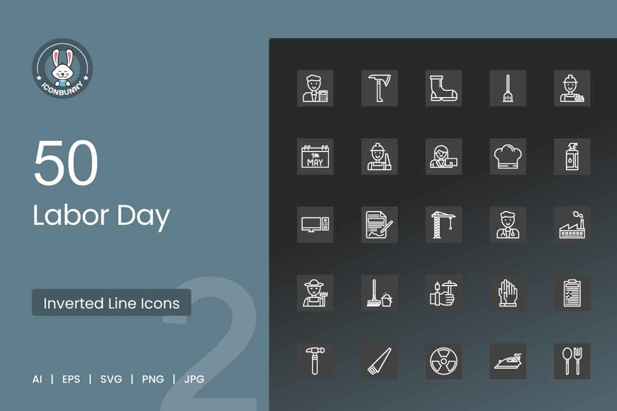 Labor Day Icons, an Icon by IconBunny (Photo 1 of 2)