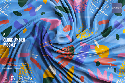 Silk Mockup | Fabric mockup, a Product Mockup by GraphicVil