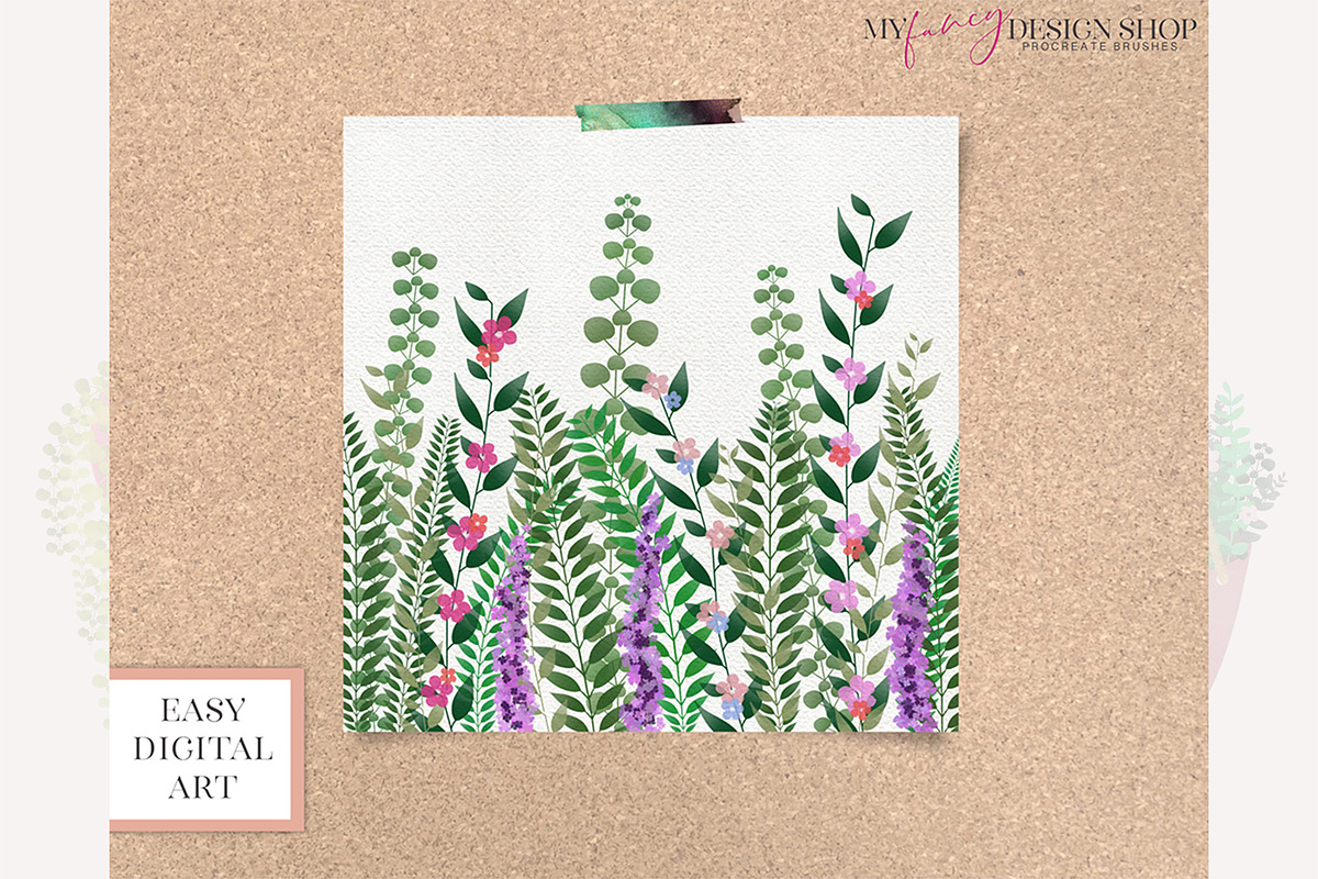 Procreate Spring Floral and Leaf Set, a Brush Add-On by My Fancy Design Shop (Photo 9 of 13)