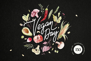 VEGAN DAY Watercolor set