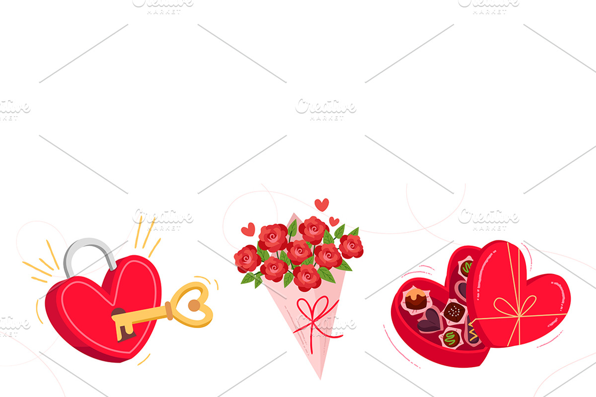 Valentine Elements Collection, a Decorative Illustration by MISS CHATZ (Photo 3 of 3)