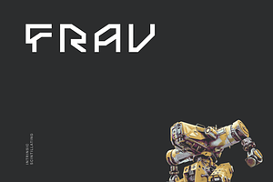 Frav Futuristic Tech Font