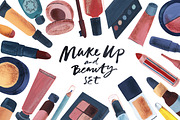 Make Up Beauty Acrylic/Gouache Set, a Texture Illustration by Anny (Thumbnail 1 of 6)