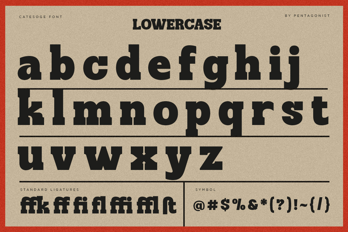 Catesoge | Retro Slab, a Slab Serif Font by Pentagonistudio (Photo 9 of 10)