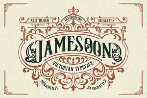 Jamesoon Victorian Typeface, a Serif Font by alit design