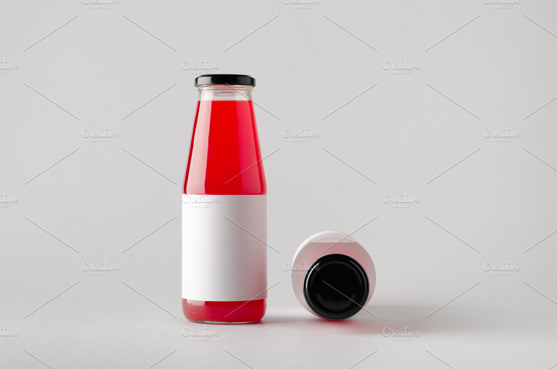 Juice bottle mockup JPEG, a Food & Drink Photo by Shablon