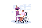Rehabilitation, physiotherapy set, a Healthcare Illustration by PaperTrident (Thumbnail 8 of 11)