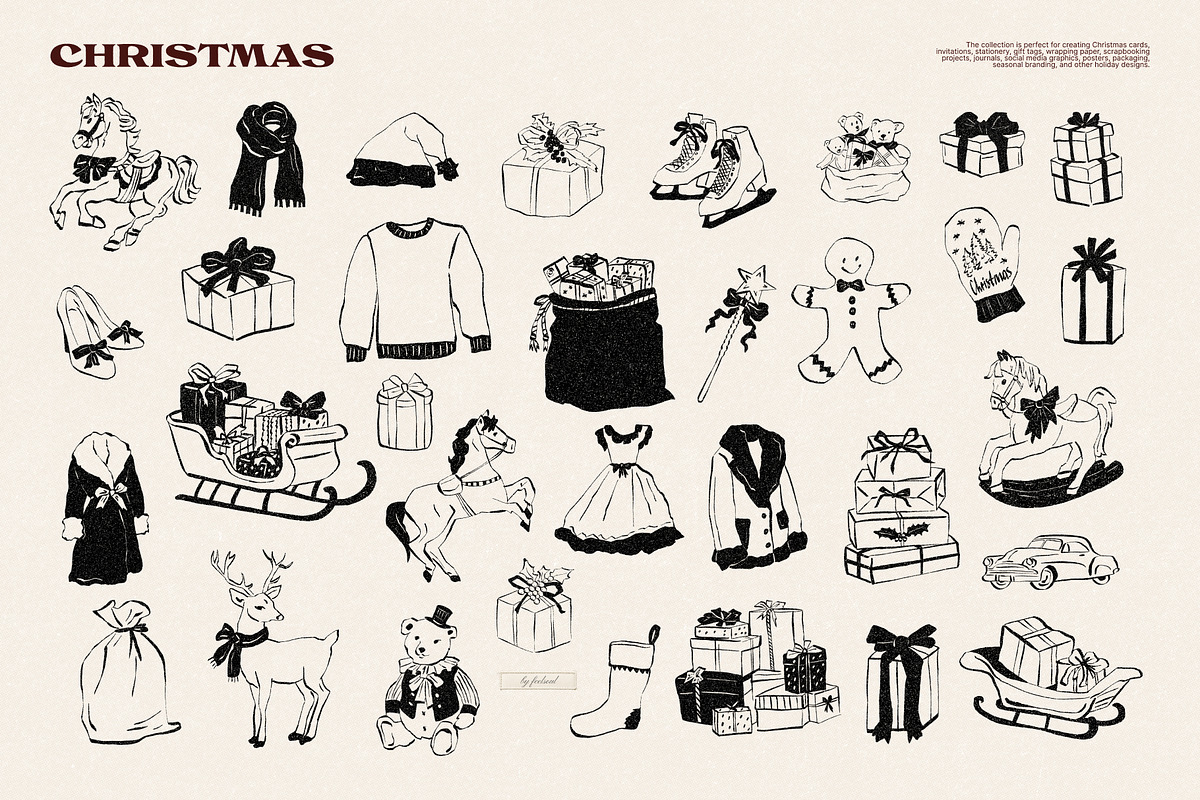 Little Christmas Things Illustration, a Seasonal Illustration by Feelsoul (Photo 7 of 10)