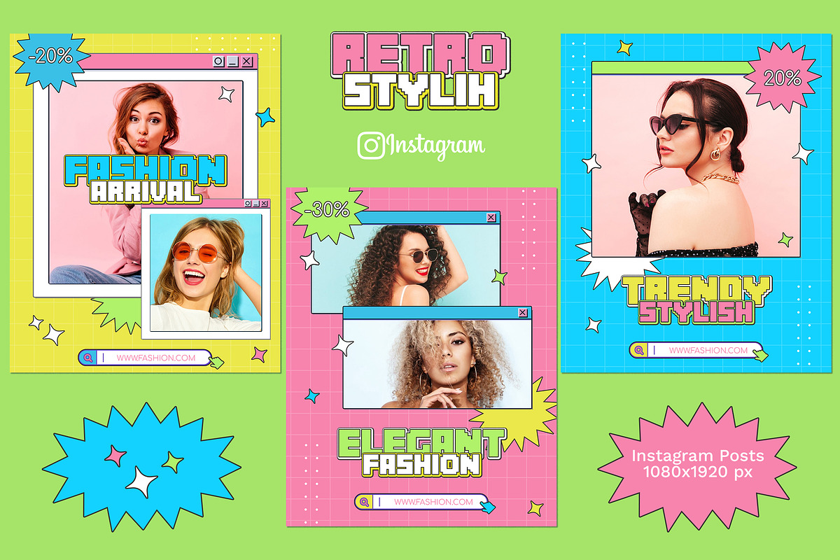 Retro Stylish Instagram, a Social Media Template by Andrew Skoch Design (Photo 4 of 6)