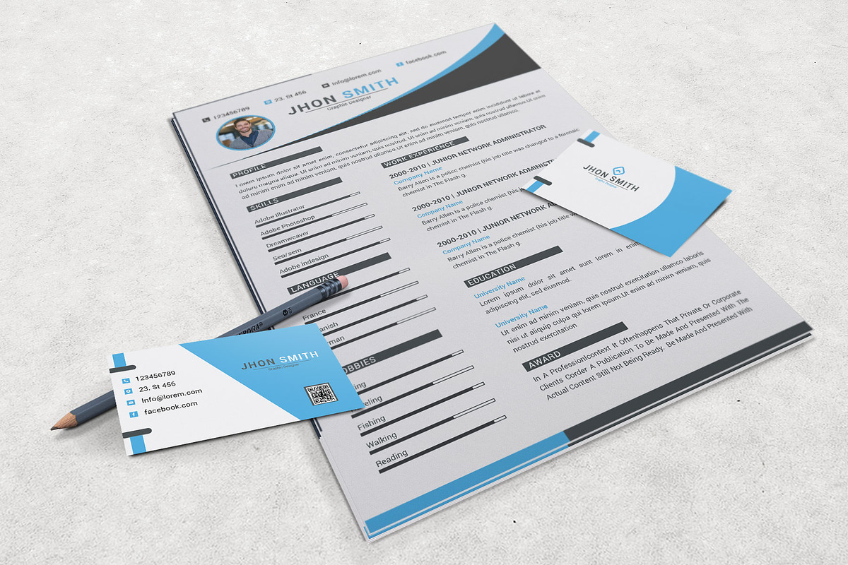 Resume Template and Cover Letter, a Resume Template by designvillage (Photo 13 of 13)