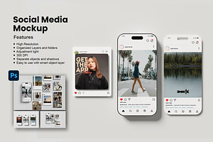 Social Media Mockups, an iPhone Mockup by Getdesign