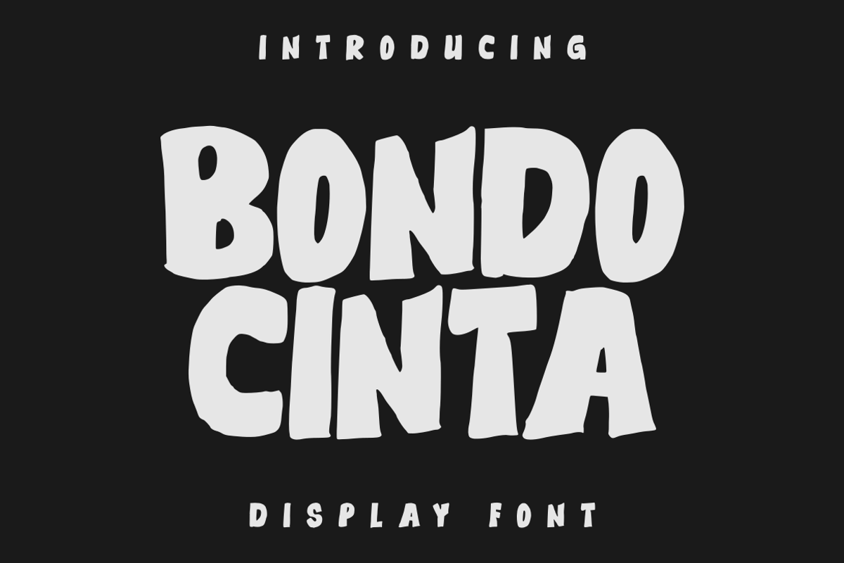 BONDO CINTA -Display Font, a Symbol Font by GFRcreative (Photo 1 of 4)