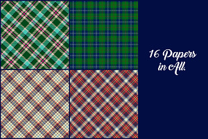 Scottish Tartan Digital Papers