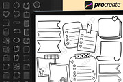 200 Procreate Kawaii Planner Stamps, a Brush Add-On by DrawingStoryShop (Thumbnail 3 of 6)