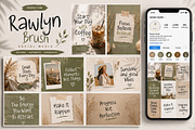 Rawlyn Brush Natural Handwritten, a Handwritten Font by Art StoreID (Thumbnail 7 of 9)