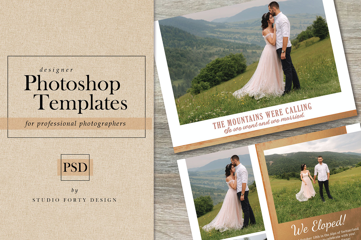 Mountainside Elopement E102, an Invitation Template by Studio Forty Design (Photo 1 of 5)