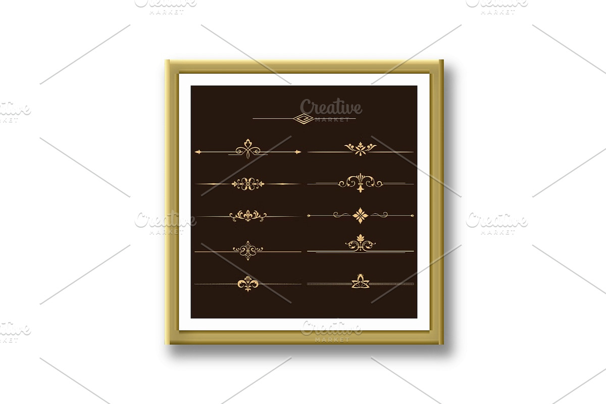 Vintage set of floral elements, a Decorative Illustration by RODINA (Photo 3 of 3)