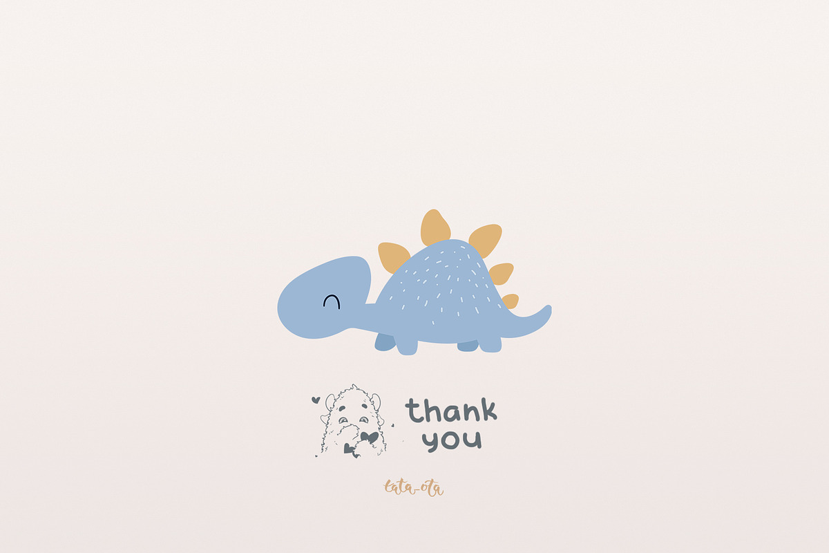 Cute dinosaurs, an Animal Illustration by tata_ota (Photo 12 of 12)